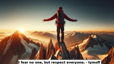 i fear no one, but respect everyone. - tymoff