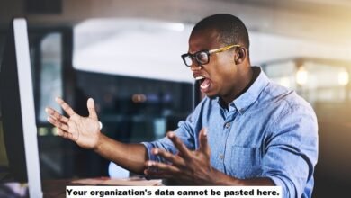 your organization's data cannot be pasted here.