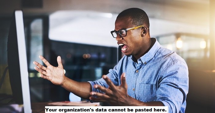 your organization's data cannot be pasted here.