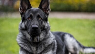 blue german shepherd